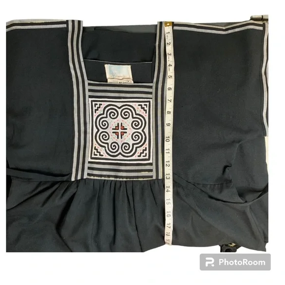 Vintage Square Neck Tie Side Boho Dress - Picture 13 of 15